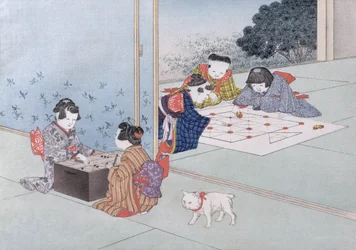 Backgammon och Musashi från serien 